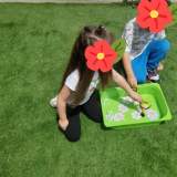 Οι μέλισσες μαζεύουν τη γύρη από τα λουλούδια